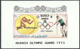 FUJEIRA 1972 Year Mint Block MNH(**) Sport Imperf. - Fudschaira