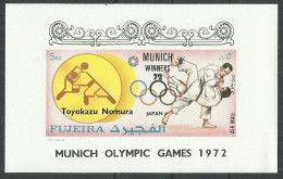 FUJEIRA 1972 Year Mint Block MNH(**) Sport Imperf. - Fudschaira