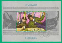 Fujeira 1972 Year, Used Block Painting - Fujeira