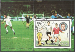 Fujeira 1973 Year, Used Block Football Soccer - Fujeira