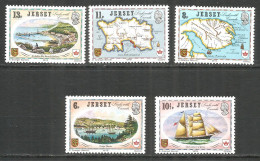 Jersey 1978 Year Mint MNH(**) Map Ships - Jersey