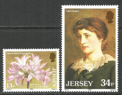Jersey 1986 Year Mint MNH(**) Flowers Painting  - Jersey