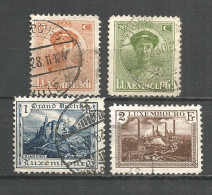 Luxembourg 1925 Used Stamps Set Mi # 161-164 - Usados