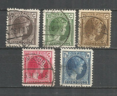 Luxembourg 1927 Used Stamps Set Mi # 187-191 - Gebruikt