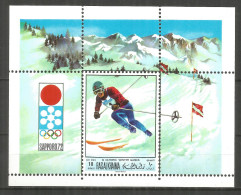 Ras Al Khama 1972 Mint Blocks MNH(**) Sapporo'72 Olympic Games - Ra's Al-Chaima