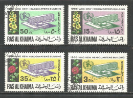 Ras Al-Khaima 1966 Year, Used Stamps  - Ra's Al-Chaima