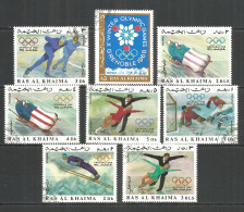 Ras Al-Khaima 1967 Year, Used Stamps Sport - Ra's Al-Chaima