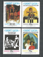 Saint Lucia 1985 Year, Mint Stamps MNH (**) Imperf. - St.Lucie (1979-...)