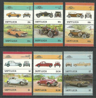 Saint Lucia 1986 Year, Mint Stamps MNH (**) Cars - St.Lucie (1979-...)