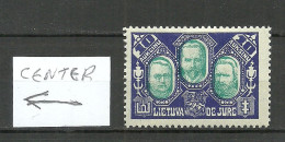 LITAUEN Lithuania 1924 Michel 137 * Variety ERROR Shifted Center Print - Litauen