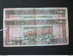 Liban Lebanon 500 Lira With ERROR In Color And Size Letter - Lebanon