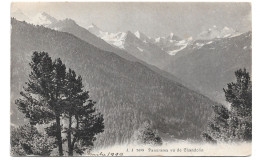 Postcard Switzerland VS Valais Panorama View Of Chandolin Jullien 7688 Posted 1909 - Chandolin