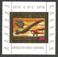 Equatorial Guinea 1974 Mint Block UPU Concorde - España 75  - Äquatorial-Guinea