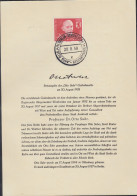 BERLIN 181, Ersttagsblatt ETB 39, Otto Suhr, 1958 - 1er Día – FDC (hojas)