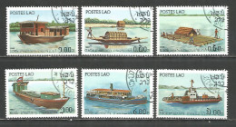 Laos 1982 Year, Used CTO Stamps (o) Ships - Laos