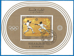 Sharjah 1972 Year, Used Block Sport - Schardscha
