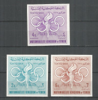 Yemen Kingdom 1964 Mint Stamps MNH (**) Mi.# 72-74B Imper - Olympics - Yemen
