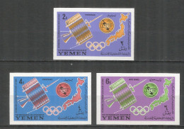 Yemen Kingdom 1965 Mint Stamps MNH (**) Mi.# 145-147B - Space Imperf. - Yemen