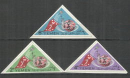 Yemen Kingdom 1965 Mint Stamps MNH (**) Mi.# 188-190B Imperf. Flag - Yemen