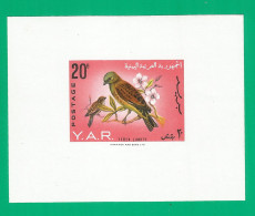 Yemen North 1965 Mint Block MNH (**) Michel# Blc34 Birds - Yemen