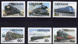 Grenada 1982 Year, Mint Stamps MNH (**) Trains - Grenada (1974-...)
