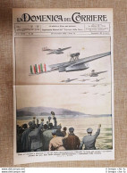 Copertina La Domenica Del Corriere 28 Gennaio 1930 Orbetello Crociera Aerea - Other & Unclassified