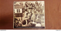 Duce Benito Mussolini A Bengasi Nel 1937 Accoglienza Del Popolo Libia Fascismo - Autres & Non Classés