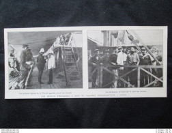 Una Rivolta Di Migranti A Bordo Della Nave Transatlantica Canada Stampa Del 1907 - Autres & Non Classés