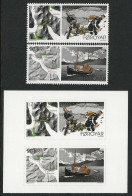 SALE!!! ISLAS FEROE FAROE ISLANDS 2020 EUROPA CEPT Ancient Postal Routes 2 Stamps From Sheets + 2 Stamps From Booklet ** - 2020