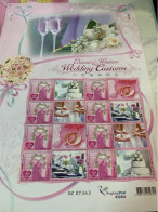 Hong Kong Stamp 2013 Wedding And Customs Sheet MNH - Cartas & Documentos