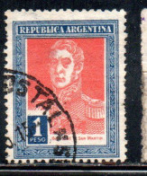 ARGENTINA 1923 JOSE DE SAN MARTIN 1p USED USADO OBLITERE' - Usati