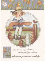 Postal Stationery - Girl Reading Book To Rabbits - Hares - Red Cross 2021 - Suomi Finland - Postage Paid - RARE - Entiers Postaux