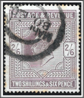 KEVII SG260 2s6d Lilac Used Hrd2a - Unused Stamps