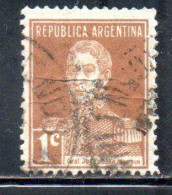 ARGENTINA 1923 1924 JOSE DE SAN MARTIN 1c USED USADO OBLITERE' - Used Stamps