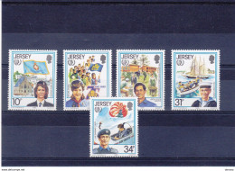 JERSEY 1985 Année Internationale De La Jeunesse Yvert 344-348; Michel 350-354 NEUF** MNH Cote 6,25 Euros - Jersey