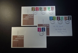 Great Britain - FDC - 1980 - 3 Envelopes - New Definitive Values  - With Insert - Cancellation Southend-on Sea - Essex - 1971-1980 Decimale  Uitgaven