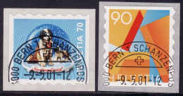 Schweiz: Satz SBK-Nr. 1025-1026 (Dauermarken, A- Und B-Post 2001) ET-gestempelt - Gebraucht