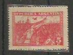 Revolucion 5c Rojo Rosa Con 3 Aviones - Unused Stamps