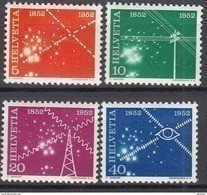 SCHWEIZ  566-569, Postfrisch **, 100 Jahre Schweizer Nachrichtenwesen 1952 - Unused Stamps
