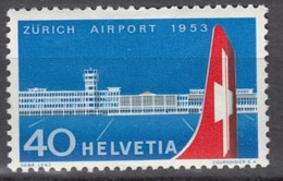 SCHWEIZ 585, Postfrisch **, Flughafen Zürich-Kloten 1953 - Ongebruikt