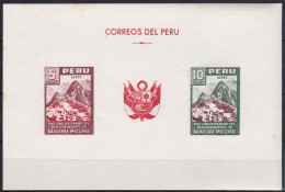 Peru Bl 4, Block Of 603, 604 ** From 1961, Slightly Stored, Brands Impeccable #c798 Lot5 - Perú