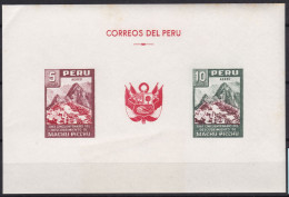 Peru Bl 4, Block Of 603, 604 ** From 1961, Slightly Stored, Brands Impeccable #c798 Lot9 - Perú