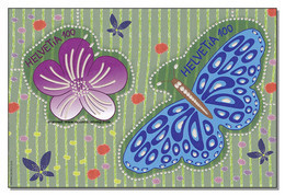 Switzerland 2016 Laser Perforated Miniaturesheet Flower Butterfly MNH ** - Nuevos