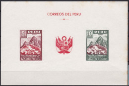 Peru Bl 4, Block Of 603, 604 ** From 1961, Slightly Stored, Brands Impeccable #c798 Lot10 - Perú