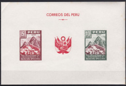 Peru Bl 4, Block Of 603, 604 ** From 1961, Slightly Stored, Brands Impeccable #c798 Lot11 - Perú