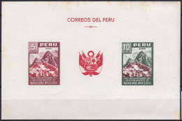 Peru Bl 4, Block Of 603, 604 ** From 1961, Slightly Stored, Brands Impeccable #c798 Lot14 - Perú