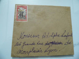 Busta Viaggiata  Per La Francia 1954 - Covers & Documents