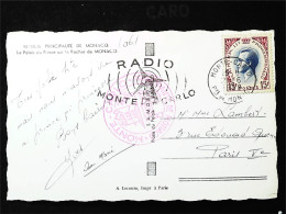 ►MONACO TIMBRE Rainier III 15 F Sur Cpsm  Du Palais  Cachet 1959 - Storia Postale