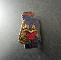 Old Badge - Deutschland Germany - DDR - Junge Pioniere JP Gute Arbeit In Der Schule 1957 - Sin Clasificación