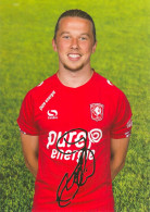 Fußball-Autogrammkarte AK Jeroen Van Der Lely FC Twente Enschede 17-18 Nijverdal Vendsyssel Hercules Utrecht Nederland - Autographes